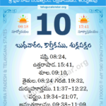 10 November 2021 Panchangam Calendar Daily In Telugu 10 2021