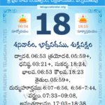 18 September 2021 Panchangam Calendar Daily In Telugu 18