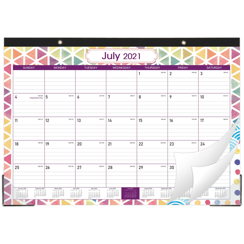 2021 2022 Desk Calendar Desk Calendar 2021 2022 Large Monthly Page 