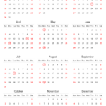 2022 Calendar With UK Bank Holidays Highlighted Portrait Layout