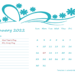 2022 Monthly Calendar Template Kindergarten Free Printable Templates