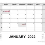 2022 Monthly Planner With Australia Holidays Free Printable Templates