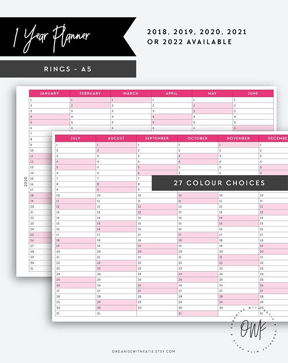 2022 Year Planner Pdf TOWHUR