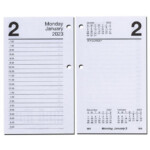 2023 At A Glance E717 50 Daily Calendar Refill 3 1 2 X 5 27 32