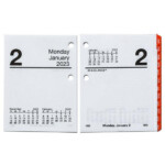 2023 At A Glance E919 50 Compact Daily Calendar Refill With Tabs