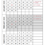 2023 Quarterly Events Calendar Word Template Free Printable Templates