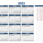 2023 UAE Annual Calendar With Holidays Free Printable Templates