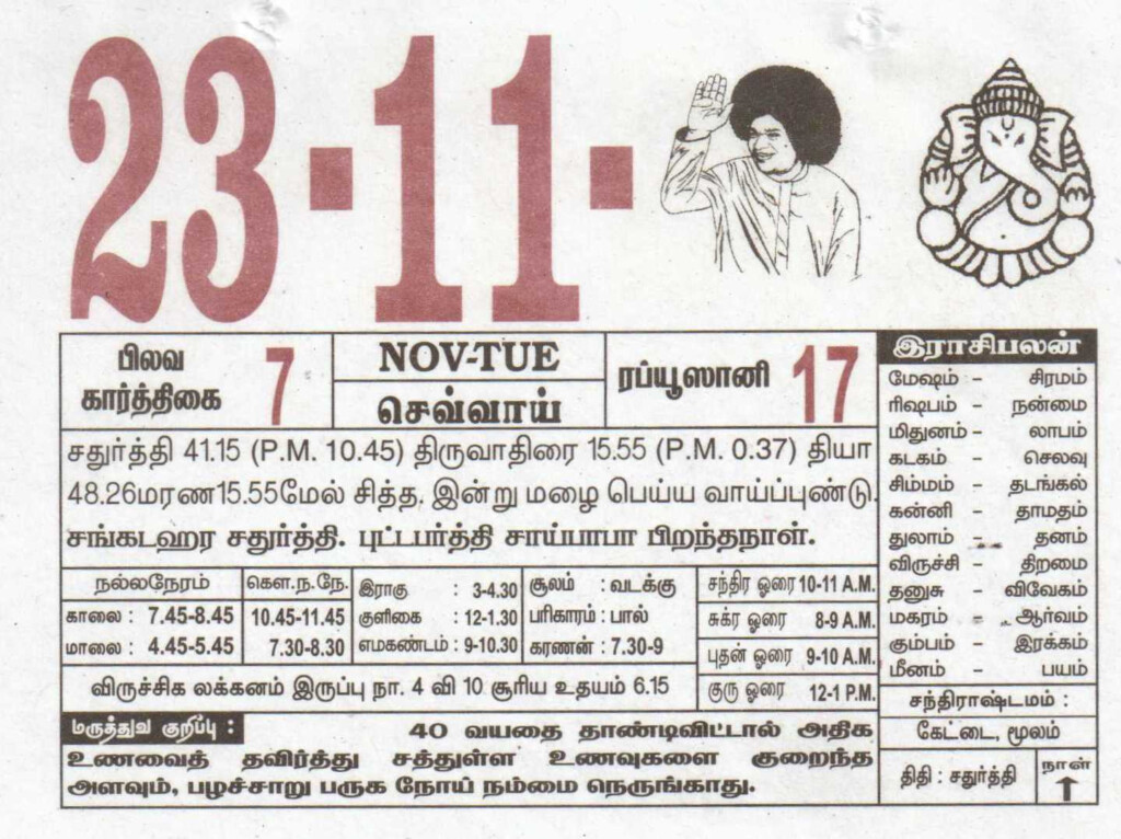 23 11 2021 Daily Calendar Date 23 January Daily Tear Off Calendar 