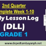 2nd Quarter Daily Lesson Log DLL Grade 1 Deped Tambayan