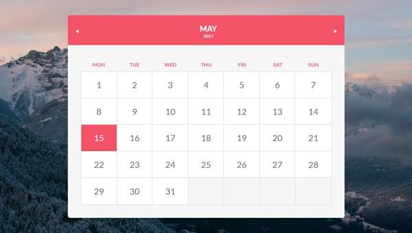 35 Free Calendar HTML Templates UTemplates
