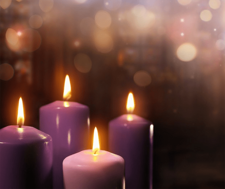 Advent Candles Purple Redeemer Presbyterian Church Austin Texas