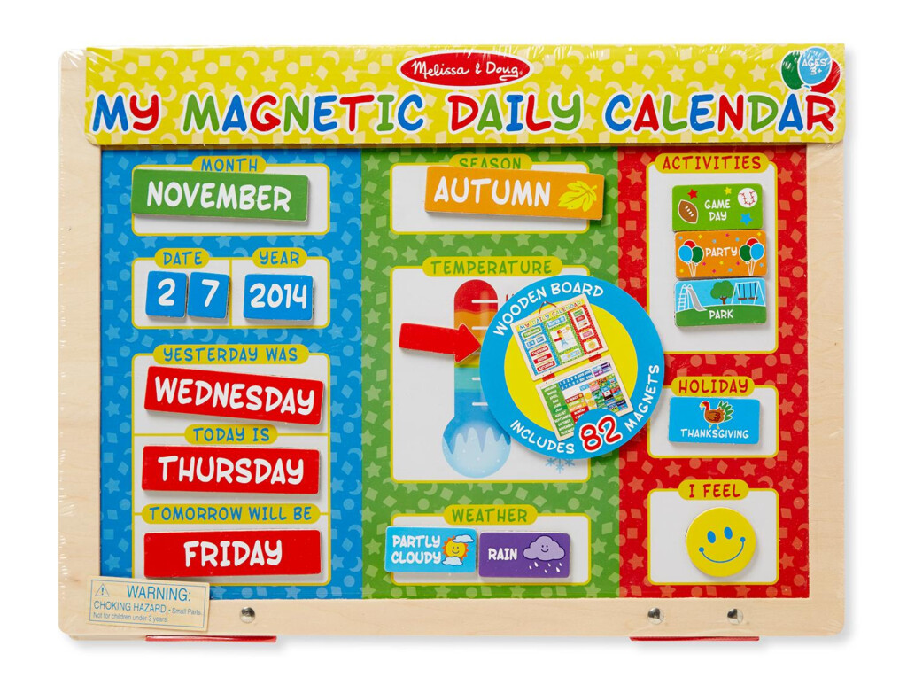 Amazon Melissa Doug My First Daily Magnetic Calendar Melissa 