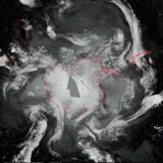 Antarctica Infrared Composite Satellite Photo With Live Webcam