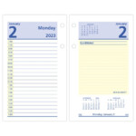 AT A GLANCE 2023 QuickNotes Daily Loose Leaf Desk Calendar Refill