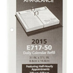 AT A GLANCE Daily Desk Calendar Refill 2015 3 5 X 6 Inch Page Size