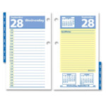 At A Glance QuickNotes Daily Desk Calendar Refill Quickship