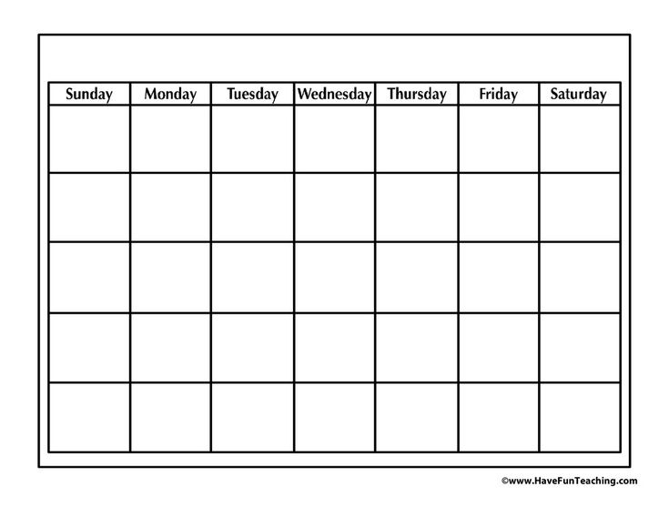 Blank Calendar Have Fun Teaching Free Printable Calendar Templates 