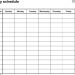 Blank Saturday To Friday Free Calendar Template