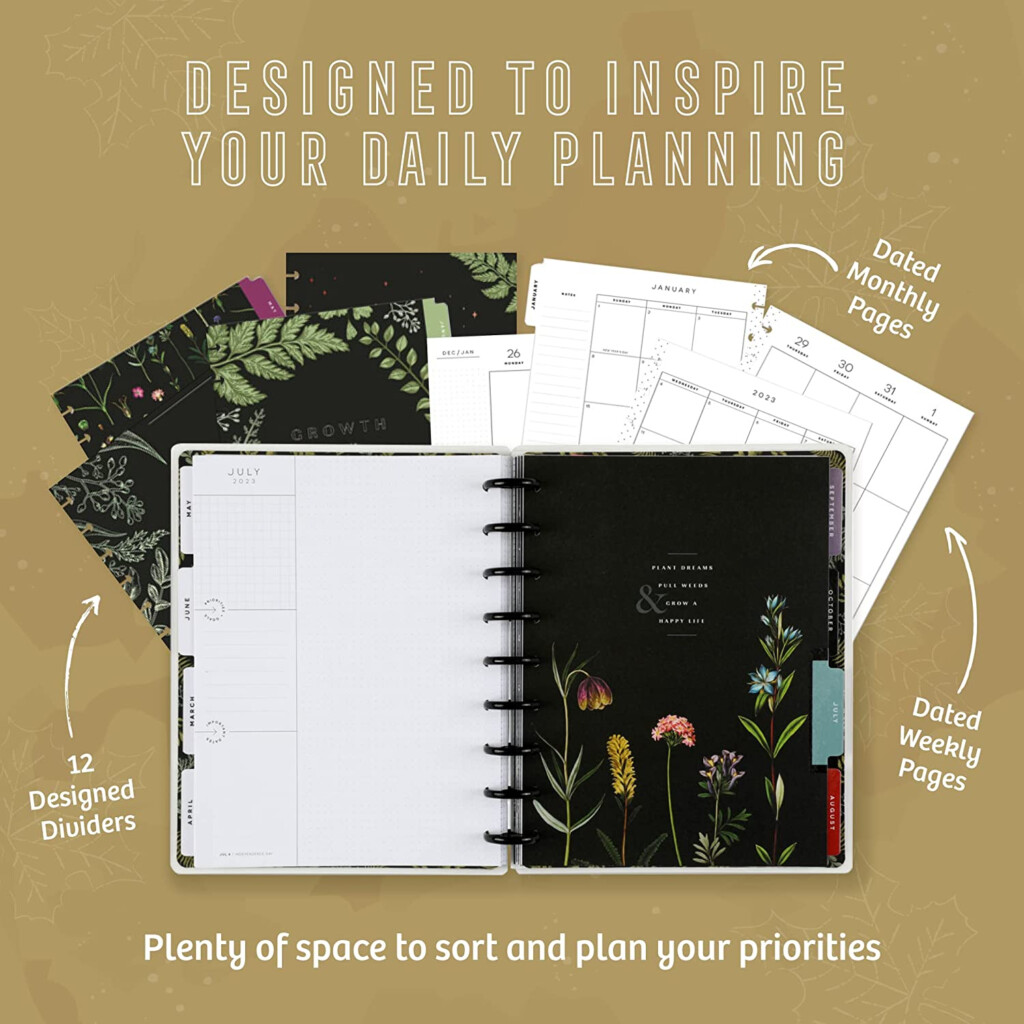 Buy Happy Planner 2023 Daily Planner And Calendar 12 Month Daily 