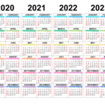 Calendar For 2020 2021 2022 2023 Free calendar su