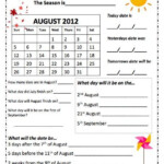 Calendars Monthly Worksheets Mathful Learners Teaching Calendar