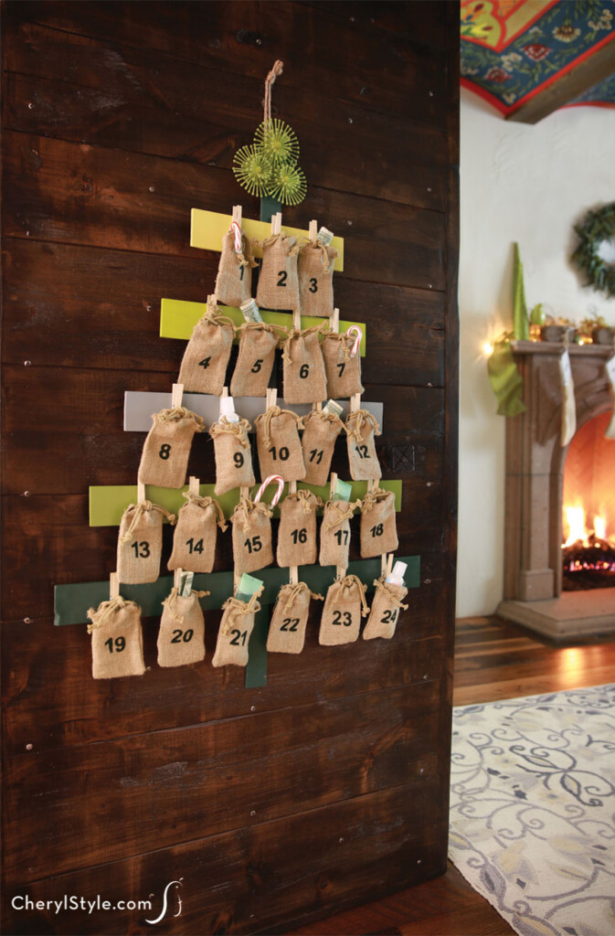 Christmas Tree DIY Advent Calendar