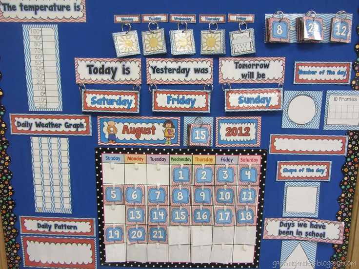 Classroom Calendar Calendar Time Kindergarten Calendar