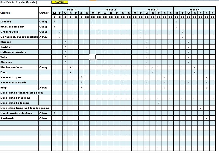 Cleaning Checklist Forms Image Cleaning Schedule Templates Schedule 