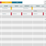 College Class Schedule Template College Class Schedule