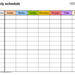 Create Your Color Coded Weekly Schedule Get Your Calendar Printable