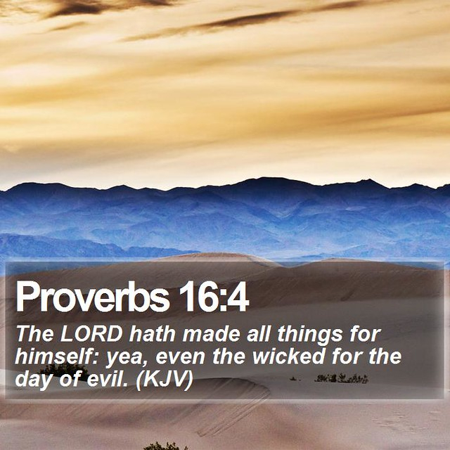 Daily Bible Verse Proverbs 16 4 Proverbs 16 4 The LORD H Flickr