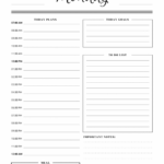 Daily Planner Templates Printable Download Free PDF Daily Planner