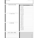 Daily Productivity Template Free Printable Templates