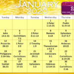Daily Verses Calendar January 2020 Printable Version