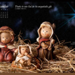 Dec 2012 Nativity Desktop Calendar Free December Wallpaper