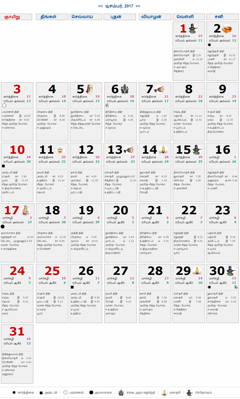 Dinamalar Calendar Daily