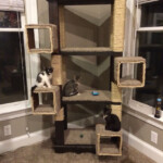 DIY Cat Tree From Old Shelving Unit And Box Shelves Diy Cat Tree Box