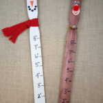 DIY Snowman And Reindeer Measuring Sticks Winter Craft For Kids S S