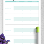 Download Printable Monthly Menu Planner PDF