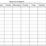 Fill In Printable Weekly Calendar Sheets Google Search Weekly