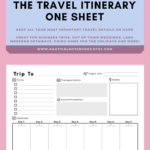 Fillable Itinerary Template Disney Calendar Template Printable