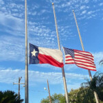 Flags Fly At Half staff In Honor Of 2 Slain Texas Police Officers