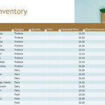 Food Inventory Food Inventory Spreadsheet