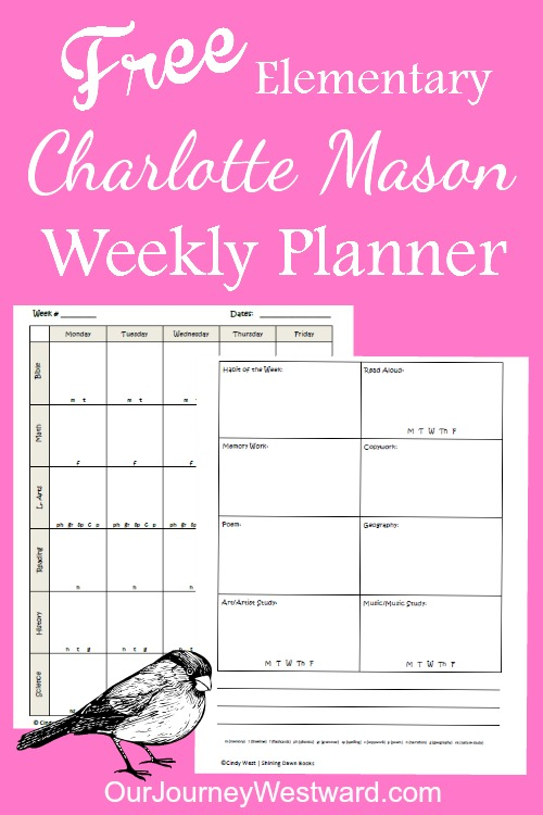 FREE Charlotte Mason Style Planner Free Homeschool Deals
