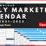 FREE DOWNLOAD Daily Marketing Calendar Template For Excel Free