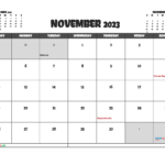 Free Printable November 2023 Calendar 12 Templates