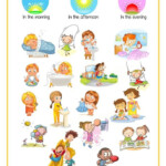 Free Time Activities Daily Routines Parts Of The Day Worksheet Free