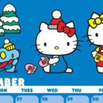 Hello Kitty Loft Hello Kitty December 2012 Calendar