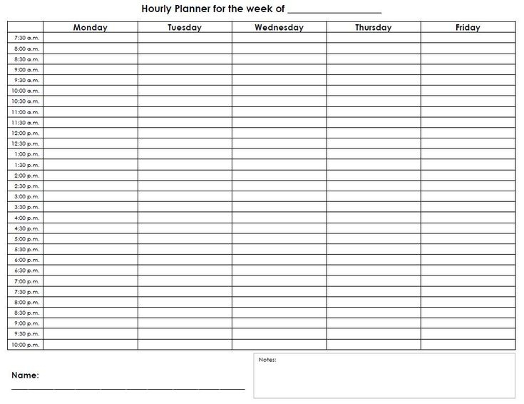 Hourly Planner JPG 952 733 Weekly Calendar Planner Weekly Planner 