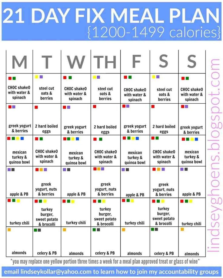 Image Result For Healthy 1200 Calorie Meal Plans 21 Day Fix Diet 21